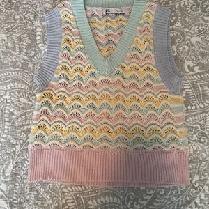 zara sweater vest